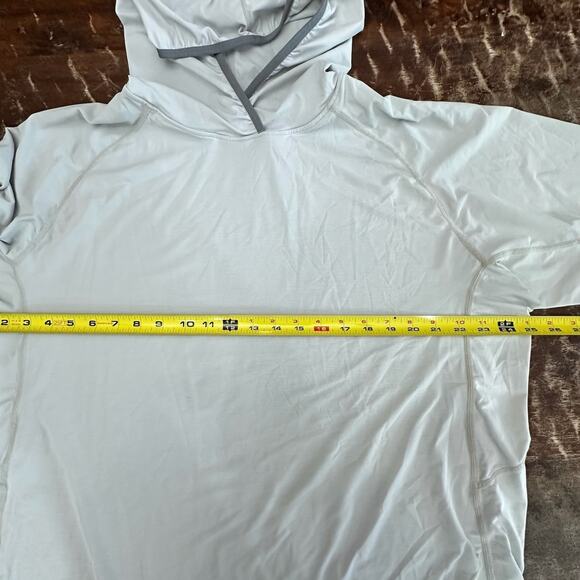 NRS H2Core Silkweight Hoodie Mens XXL Gray Sun Protection Paddle Kayak Hiking - Picture 8 of 10